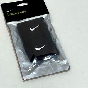 Pair of black Nike wristbands